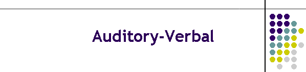 Auditory-Verbal