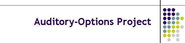 Auditory-Options Project